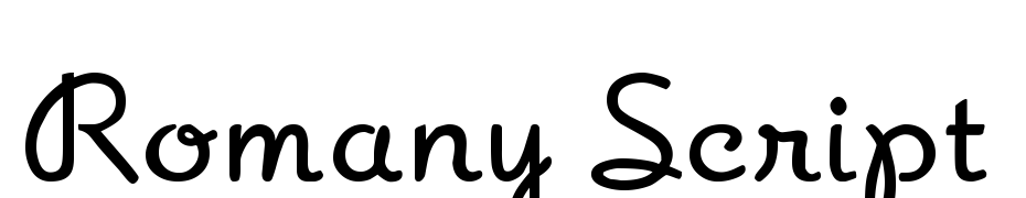 Romany Script Font Download Free